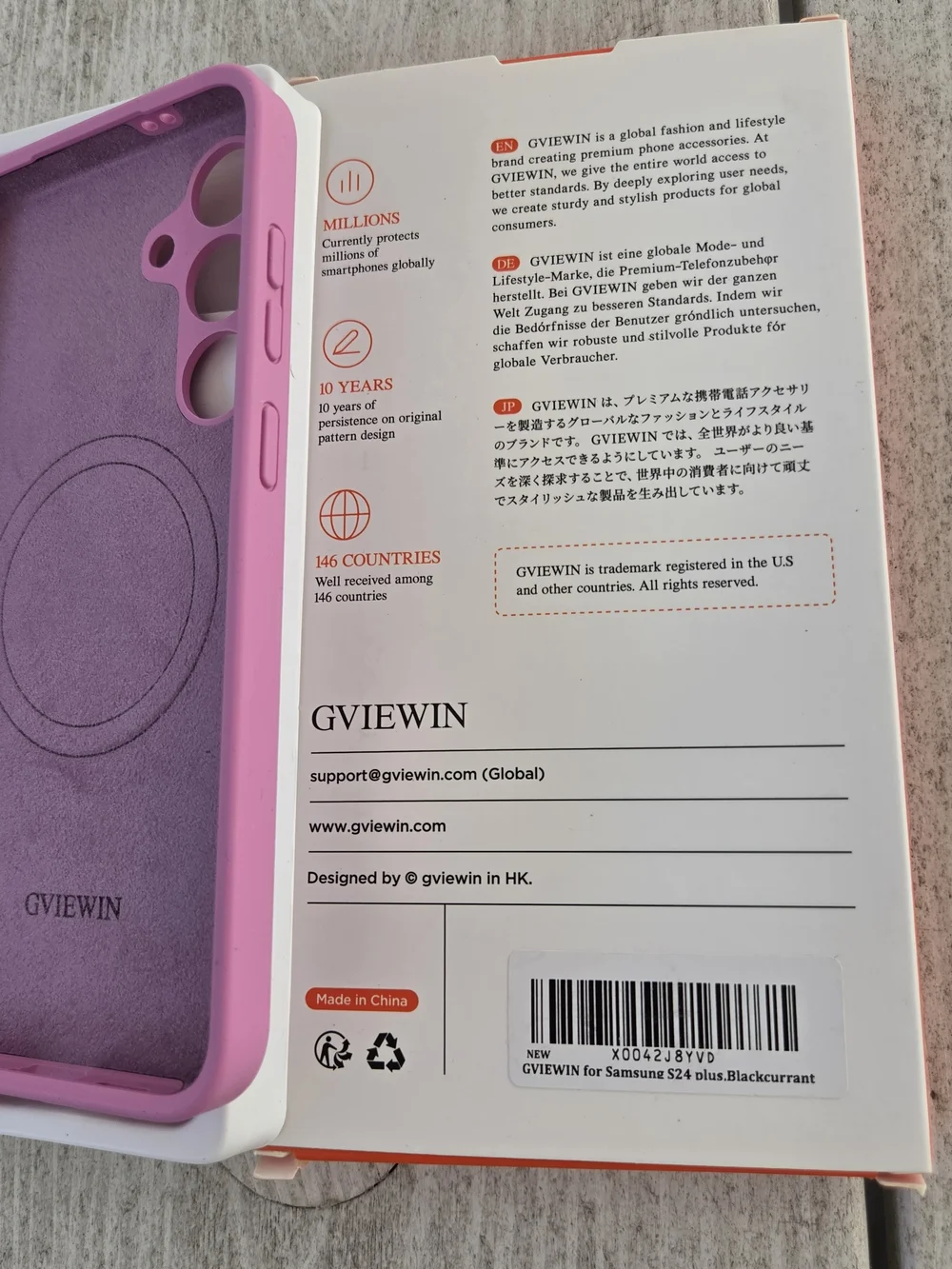 Preowned Samsung S24+ (S24Plus) Phone Case, Color: Pink